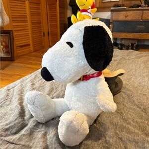 1968 Snoopy and Woodstock Plush Stuffed Anima